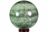 Polished Fuchsite Sphere - Madagascar #118589-1